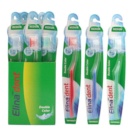 Brosse à dents Elina Double Couleur