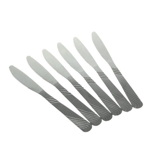 Couteaux en acier, lot de 6 pcs.