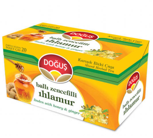 Dogus sachets Thé miel gingembre tilleul 20x