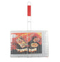 Grille de cuisson avec manche en bois 50x34x24 cm