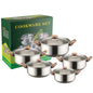 Lot de pots avec couvercles lot de 10