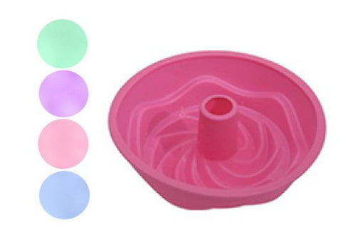 Moule à gâteau en silicone 22x7 cm couleurs mélangées