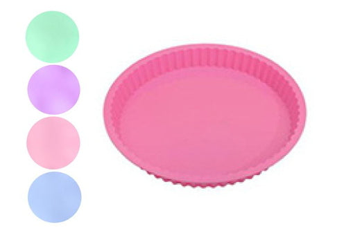 Moule à tarte en silicone 26x3,5 cm mix color