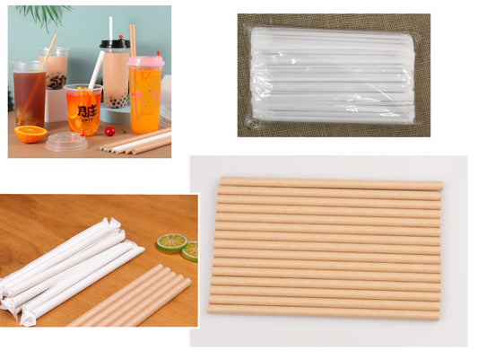 Pailles en papier ECO 100 pcs