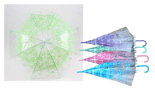 Parapluie transparent FLEURS