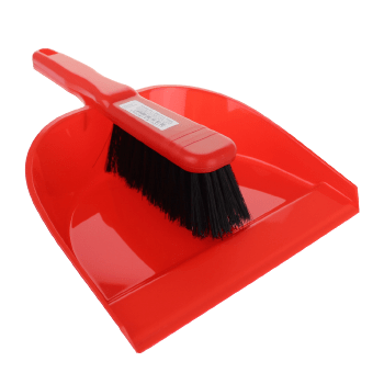 Pelle + balai 28x20 cm ROUGE