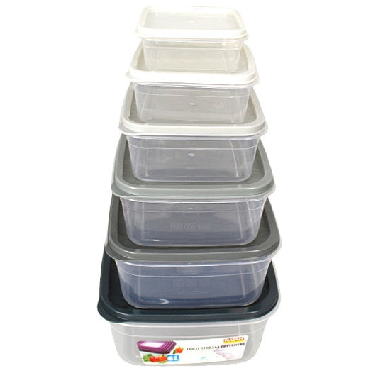 RAT Pot plastique fermé carré - lot de 6 pcs