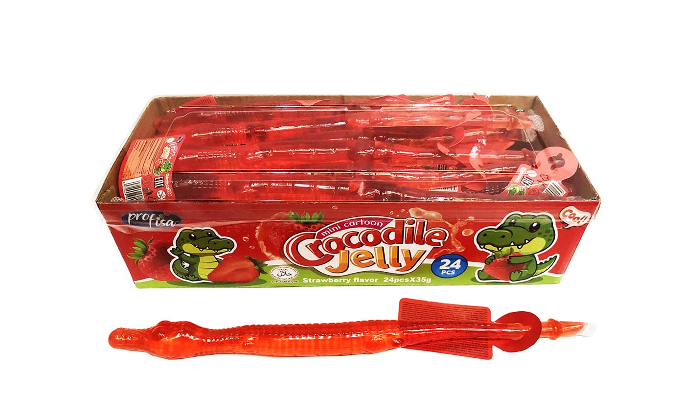 STRAWBERRY CROCODILE MINI CARTOON JELLY