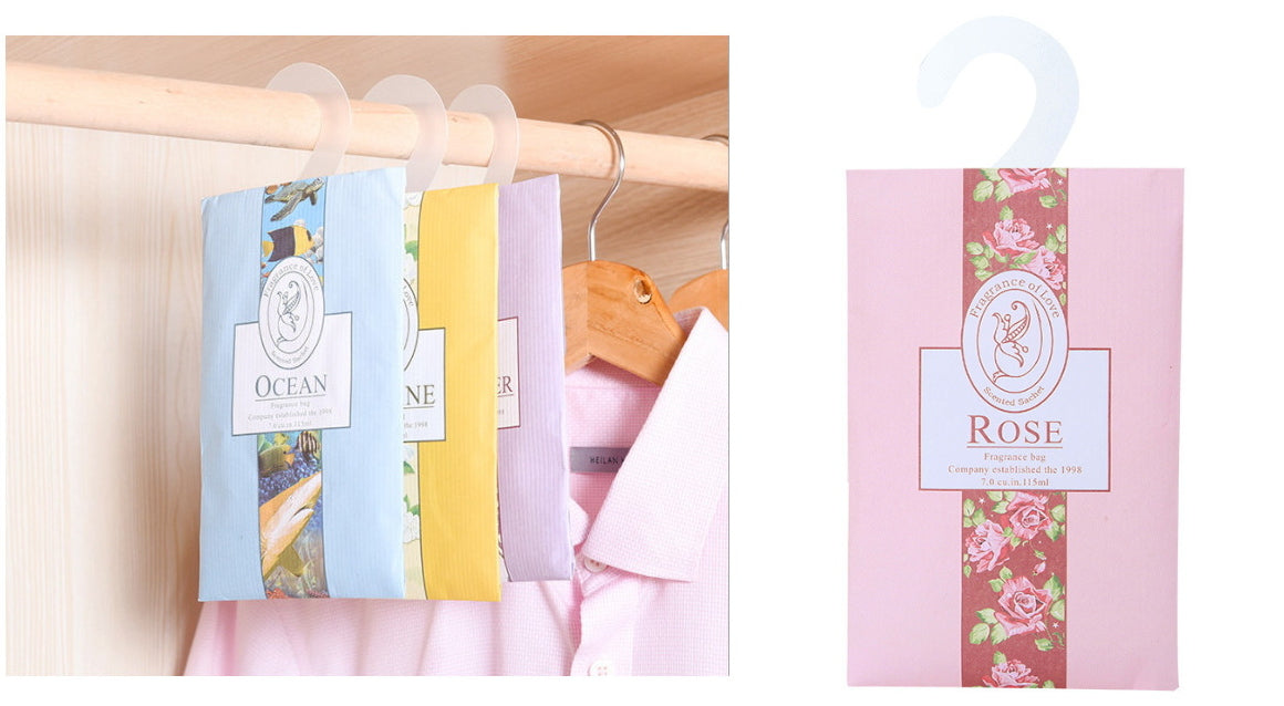 Sachet parfumé pour armoire suspendue - ROSE