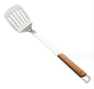 Spatule à frire en métal avec manche en bois 37x8 cm