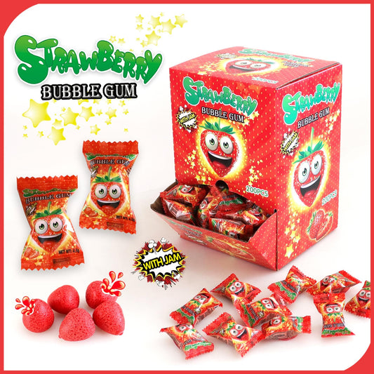 CHEWING GUM BALL FRAISE