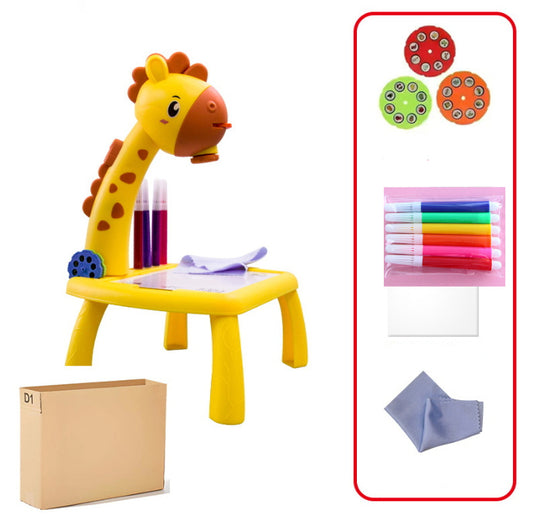 Table à colorier GIRAFE