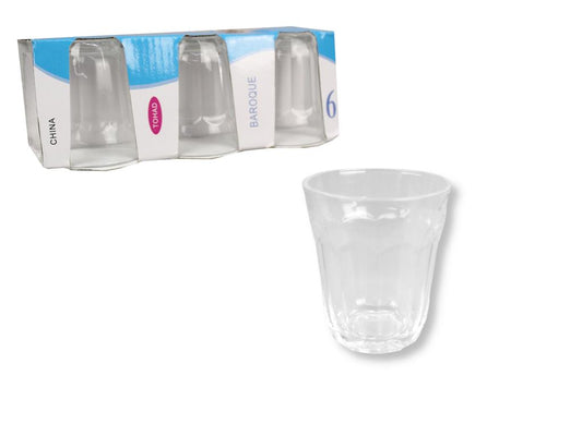 Verre, eau ou thé 150 ml lot de 6