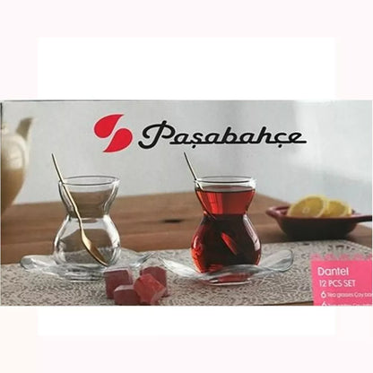 Paşabahçe Etnik ensemble thé 12 pièces