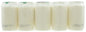 Lampe à huile pour bougie funéraire n° 3 blanche, lot de 5