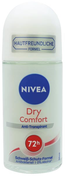Déodorant roll-on Nivea 50 ml Dry Comfort, blanc