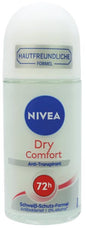 Déodorant roll-on Nivea 50 ml Dry Comfort, blanc