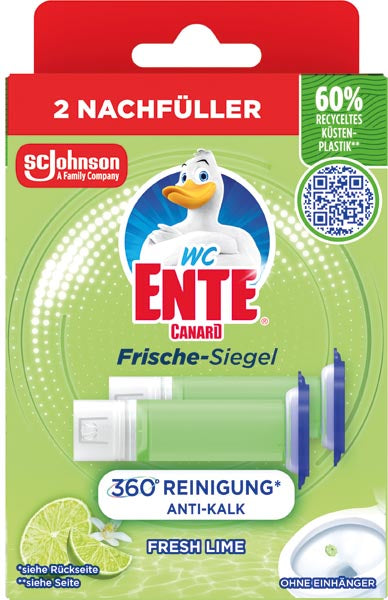 Nettoyant WC Duck Fresh Seal 2 x 36 ml NF Citron vert frais
