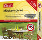 Spirale anti-moustiques, 10 pièces, citronnelle, avec 2 supports