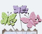 Papillon sur piquet, 26 x 6 cm – en bois