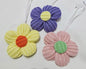 Fleur en tissu, cousue à la main, 7,5 cm, superbes couleurs assorties