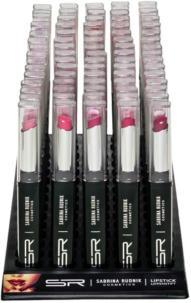 Rouge à lèvres cosmétique rouge et rose, plateau de 75 pièces, 12 couleurs