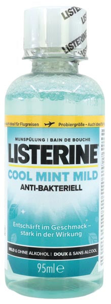 Bain de bouche Listerine 95 ml Menthe fraîche douce