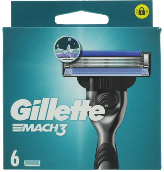 Lames Gillette Mach3, paquet de 6