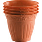 Ensemble de 4 pots de fleurs ! 10 cm de diamètre, en plastique