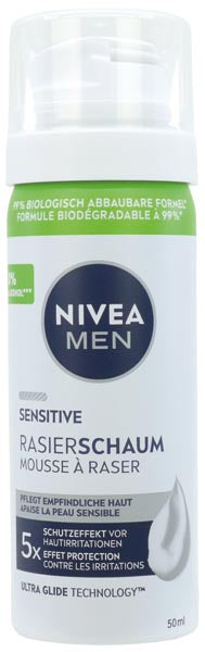 Mousse à raser Nivea 50 ml Peau sensible