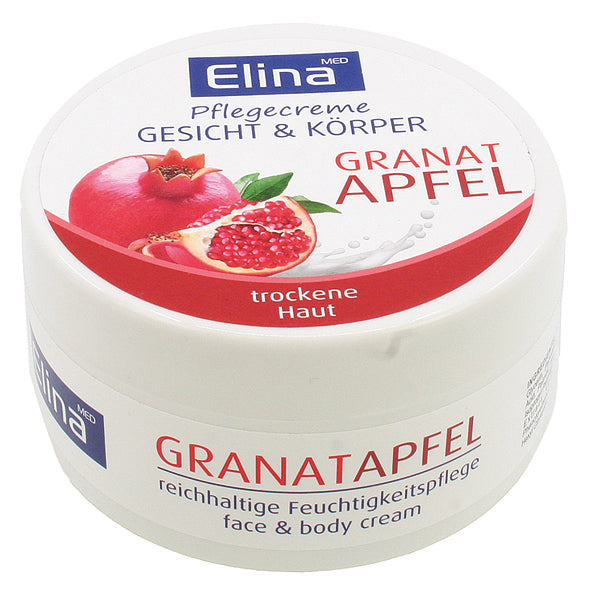 Crème de soin pour la peau Elina à la grenade, 150 ml, en boîte métallique