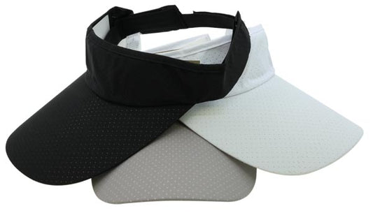 Casquette de soleil perforée, tailles 54-56, 5 couleurs assorties.