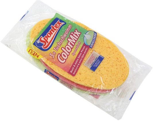 Éponge en tissu Spontex Colormix 3 pièces