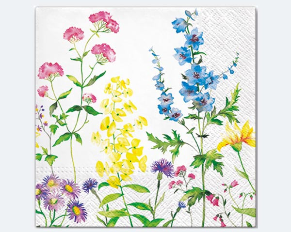 Serviettes de table haut de gamme « Papillon », paquet de 20, 33 x 33 cm