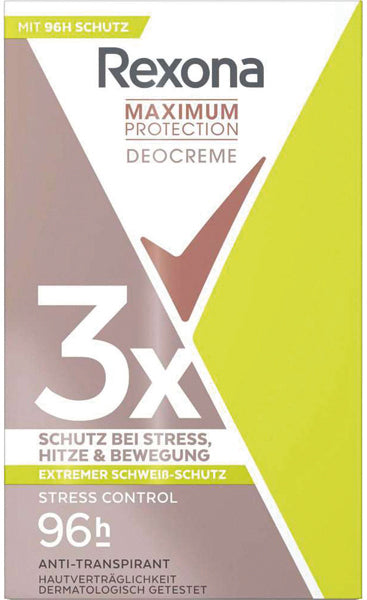 Déodorant stick Rexona 45 ml, protection maximale contre le stress
