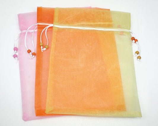 Sac en organza 26x19cm avec cordon coloré