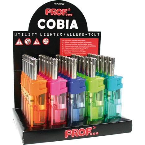 Briquet à gaz transparent assorti 11x3cm