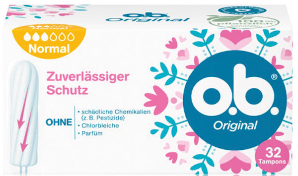 Tampons O.B. Normal, boîte de 32