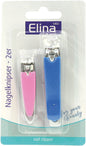 Coupe-ongles, lot de 2 sur carte, couleurs assorties, 7 cm / 5 cm