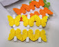 Décorations en feutrine, papillons et fleurs assortis, lot de 6