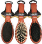 Brosse à cheveux de massage en bois, 22 cm, 3 couleurs assorties