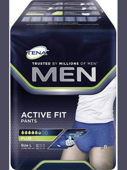 Pantalon Tena pour homme, grande taille L, lot de 8