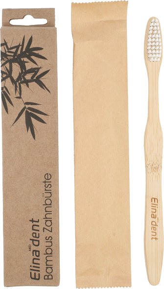Brosse à dents en bambou Elina dans un coffret pliable