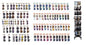 Présentoir de 288 lunettes de soleil, 40 couleurs assorties