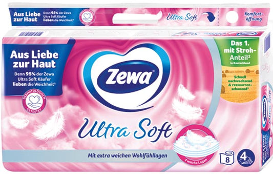 Papier toilette Zewa Ultra Doux 4 plis 8 x 150