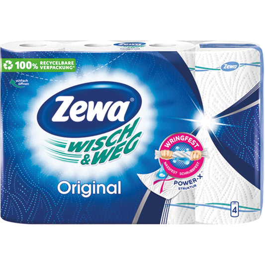 Papier essuie-tout Zewa Wipe & Go 4 x 45 feuilles