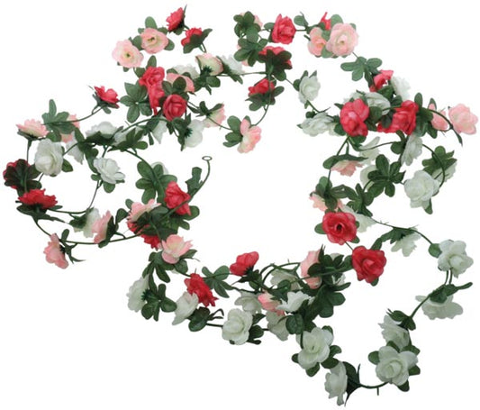 Guirlande de roses à 45 têtes, 240 cm