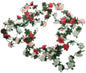 Guirlande de roses à 45 têtes, 240 cm