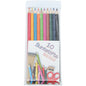 Crayons de couleur, paquet de 10, taillés, dans un sachet plastique, 18 cm