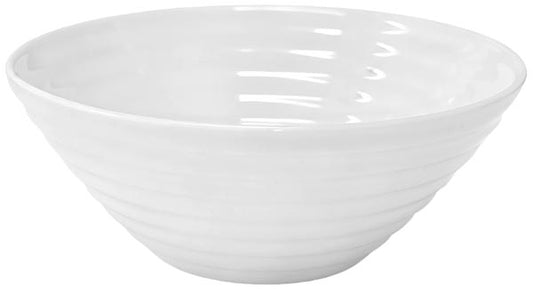 Petit bol en opale, 12,7 cm, blanc à relief cannelé